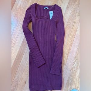 brand new never worn knitted dark dress from hollister size xs